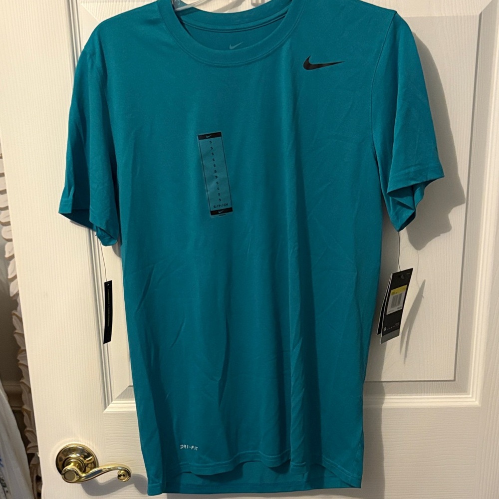 Nike Men's Aqua Blue Dri-FIT Tee